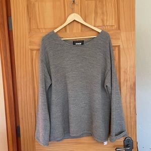Reformation Gray Boxy 100% Alpaca Sweater